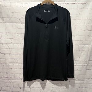 Under Armour Tech Black Long‎ Sleeve Lightweight Pullover Mens size Large